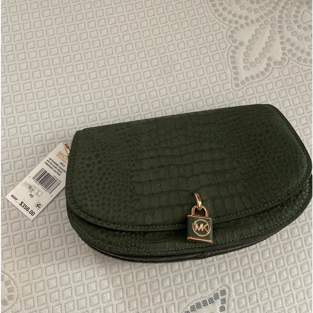 MICHAEL MICHAEL KORS MILA handbag. MISSING ORIG STRAP. See photos & description